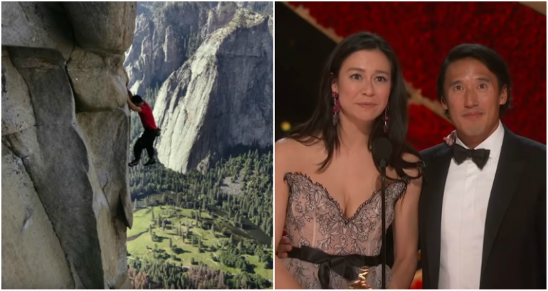 Elizabeth Chai Vasarhelyi and Jimmy Chin’s ‘Free Solo’ Win Best Documentary at the Oscars