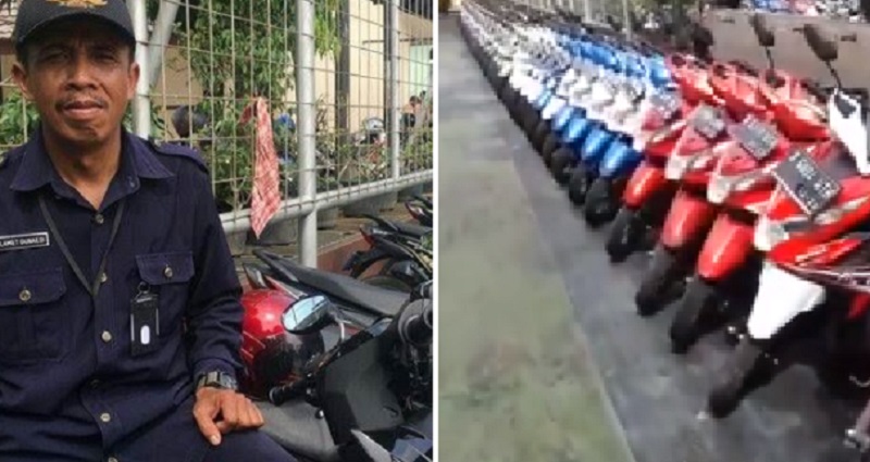 Indonesian Security Guard 'Sparks Joy' After Arranging Students ...