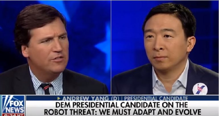 Democratic Candidate Andrew Yang Actually Impressed Fox News Host Tucker Carlson