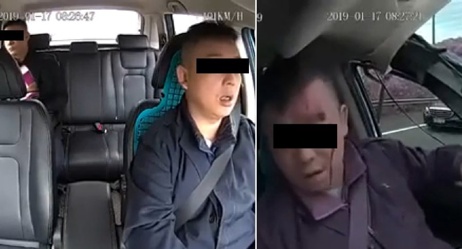 Dash-cam Captures Ride-Sharing Driver Falling Asleep at the Wheel, Waking Up to Violent Crash