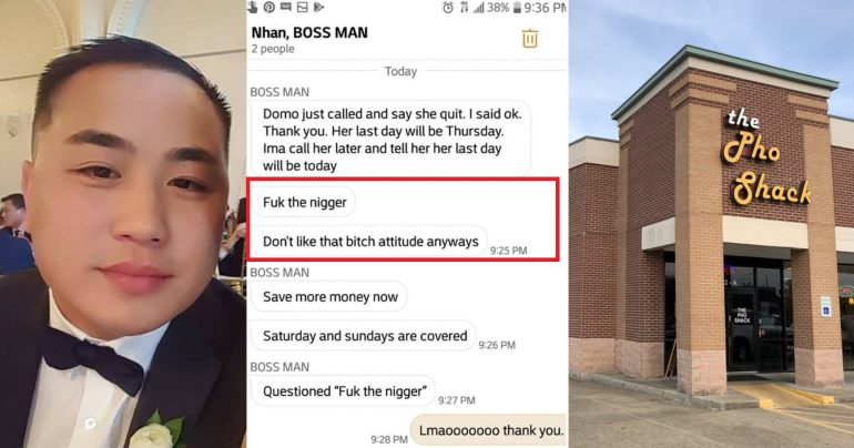 Pho Restaurant Owner Calls Ex-Manager the N-Word for Quitting