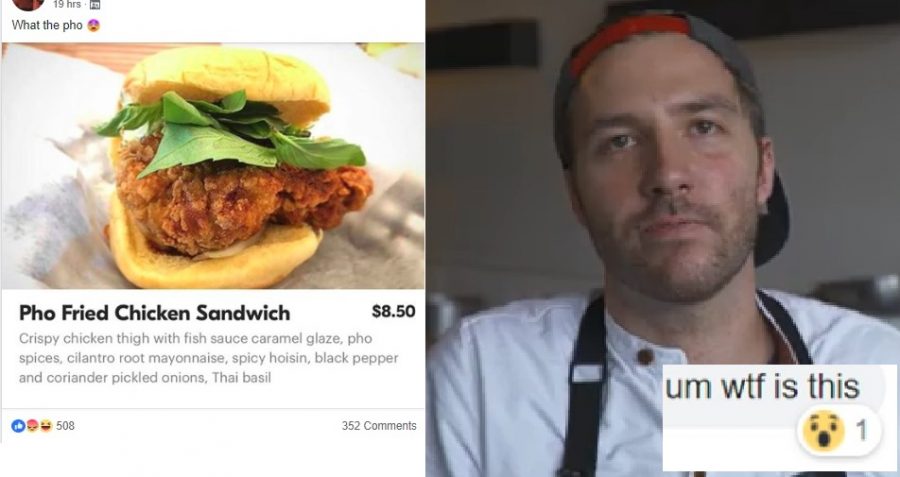 White Chef Enrages the Asian Community AGAIN After Making a Chicken Sandwich and Calling it ‘Pho’