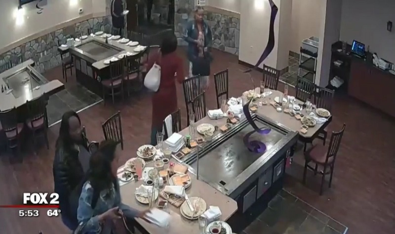 After enjoying a sumptuous meal at a Detroit Japanese steakhouse on Mother's Day, a group of 10 people decided to leave without paying for their food.