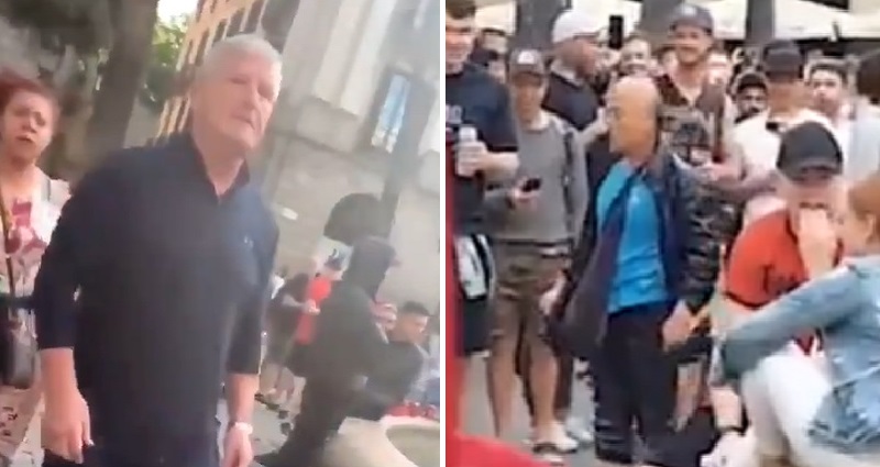 Lowlife Liverpool Fan Who Pushed Elderly Asian Man into Fountain Has a ...