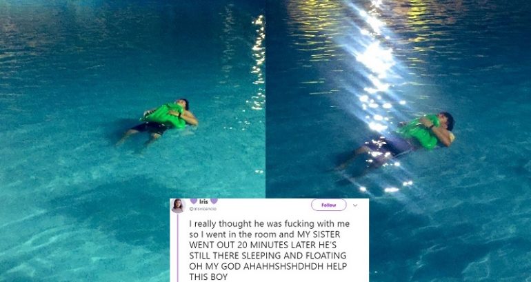 Filipino Man Sleeps in Pool for 7 Hours During Family Vacation