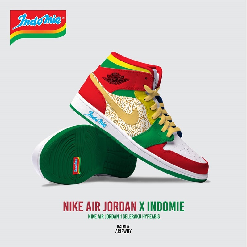 Genius Sneaker Fans Make Unofficial Air Jordan x Indomie Noodle Collaboration