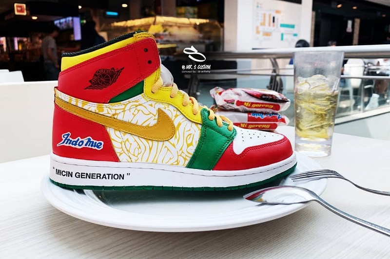 A couple of genius sneakers and instant noodle fans have created an unofficial collaboration and it is now going viral online.