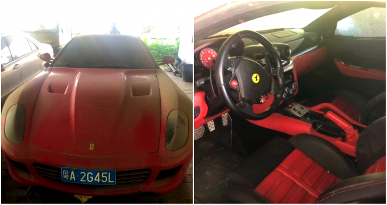 Chinese Court Puts Dirty Ferrari 599 Up for Auction for $245