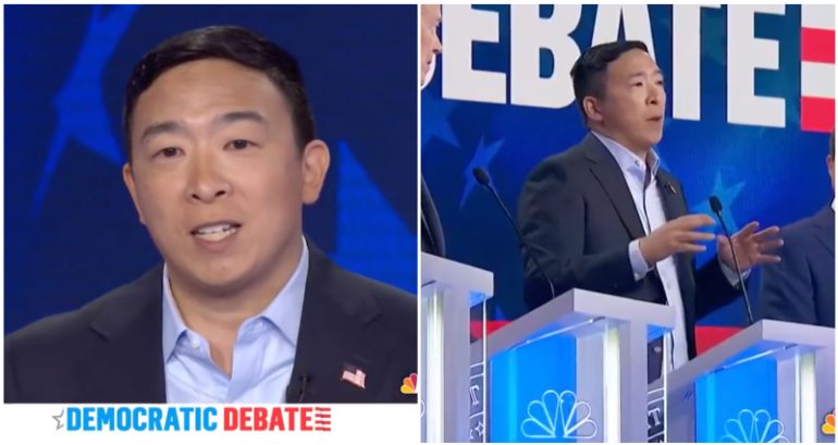 Andrew Yang’s Mic Was Mysteriously Cut Off When He Tried Speaking During the Debate