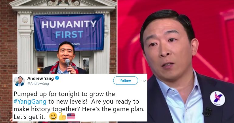 Andrew Yang is PUMPED for Tonight’s Democratic Presidential Debates