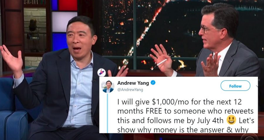 Andrew Yang Will Give $1,000 A Month to Someone Who Retweets His ‘Freedom Dividend’