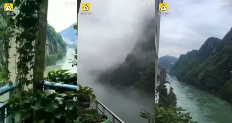 Woman’s Insanely Beautiful View in China Goes Viral