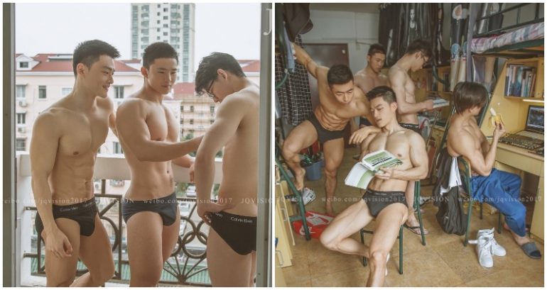 Photographer Shows Off Shirtless Chinese Students at the Shanghai University of Sport