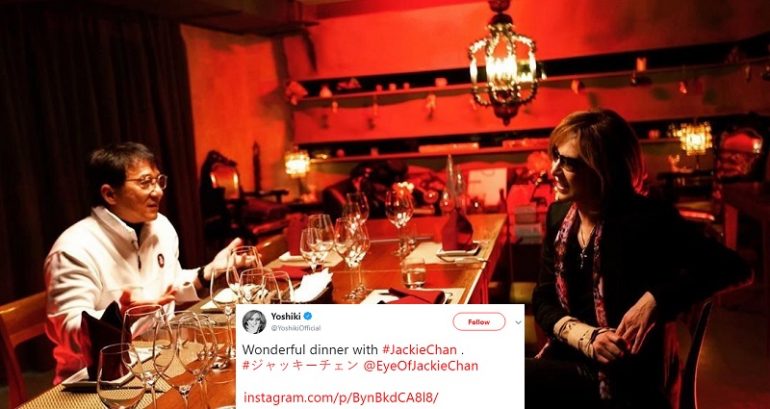 Japanese Rockstar Sorry for Eating Dinner With Jackie Chan During Hong Kong Protests