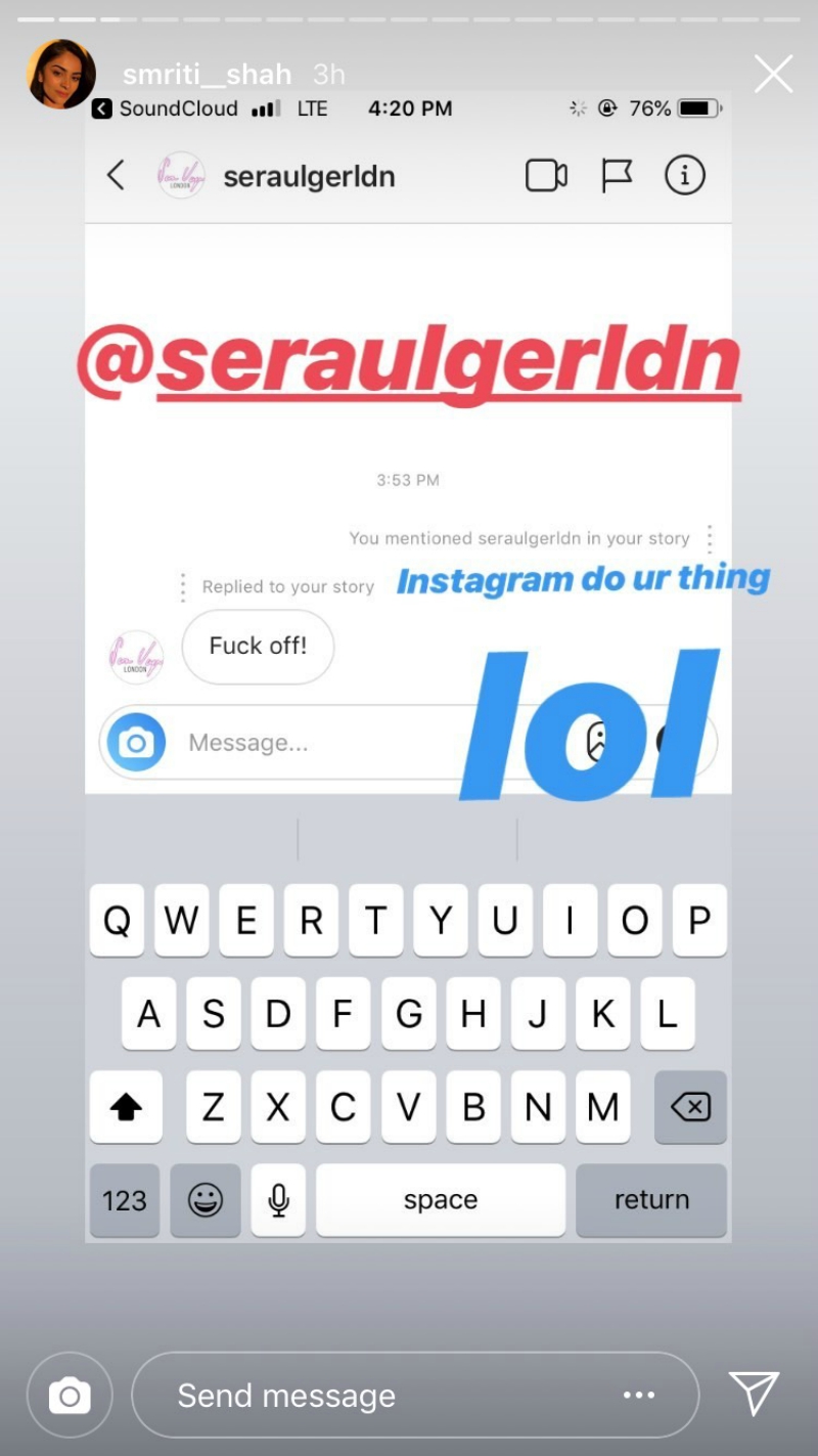 Sera Ulger, based in Dalston, East London released a swimsuit, jacket, and a pair of trousers containing the image in January, apologizing later for offending the Hindu community “without meaning to.”
