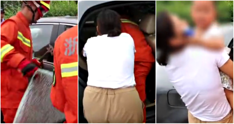 Chinese Mom Called a ‘Murderer’ After Trying to Stop Rescuers from Breaking Car Window to Save Son