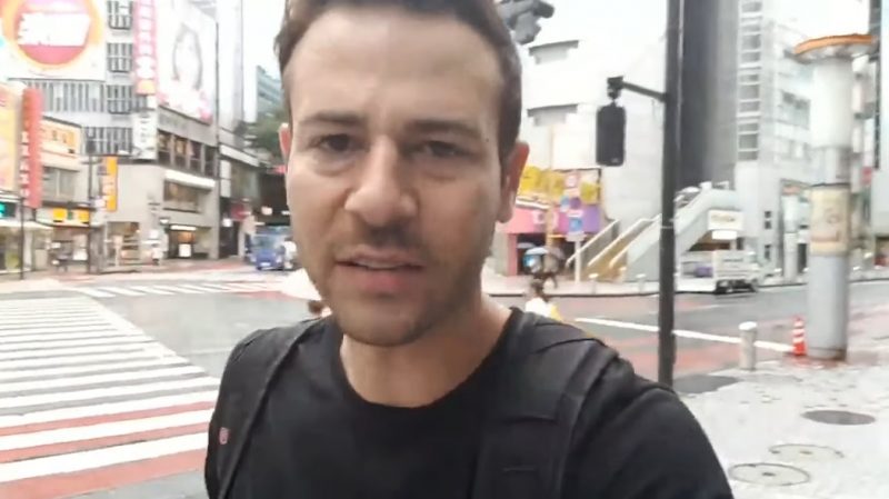 A Twitch streamer had the shock of his life after catching a drunk man groping an unsuspecting woman in the streets of Japan.