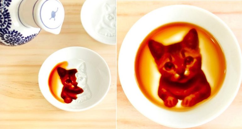 Japanese Company Makes 3D Soy Sauce Plates that Reveal Gorgeous ‘Hidden Paintings’