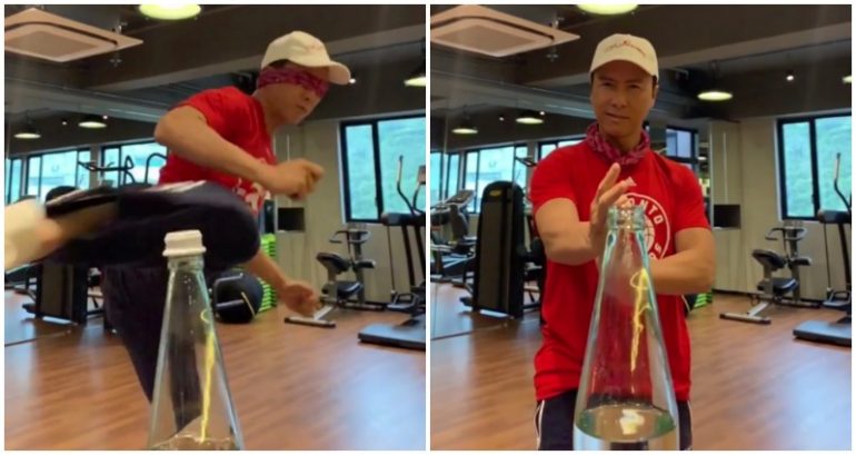 Go Home, Everyone! Donnie Yen Won the #BottleCapChallenge