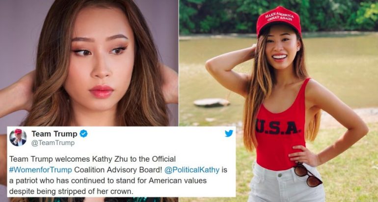 Ousted Miss Michigan Kathy Zhu Joins Trump Reelection Campaign