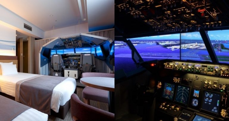 Japanese Airport Hotel Puts Flight Simulator in Room for $233 a Night