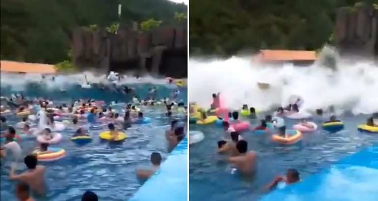 44 Injured as Wave Machine Malfunctions and Creates 10-foot ‘Tsunami’ at Water Park in China