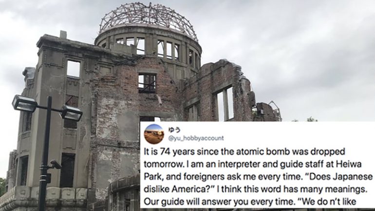 Hiroshima Teen Gets Asked if Japanese People Hate Americans for Atomic Bombing, Their Answer is Beautiful