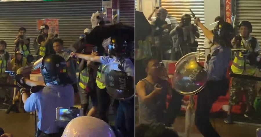 Hong Kong Police Fires Live Warning Shot After Protesters Get Violent
