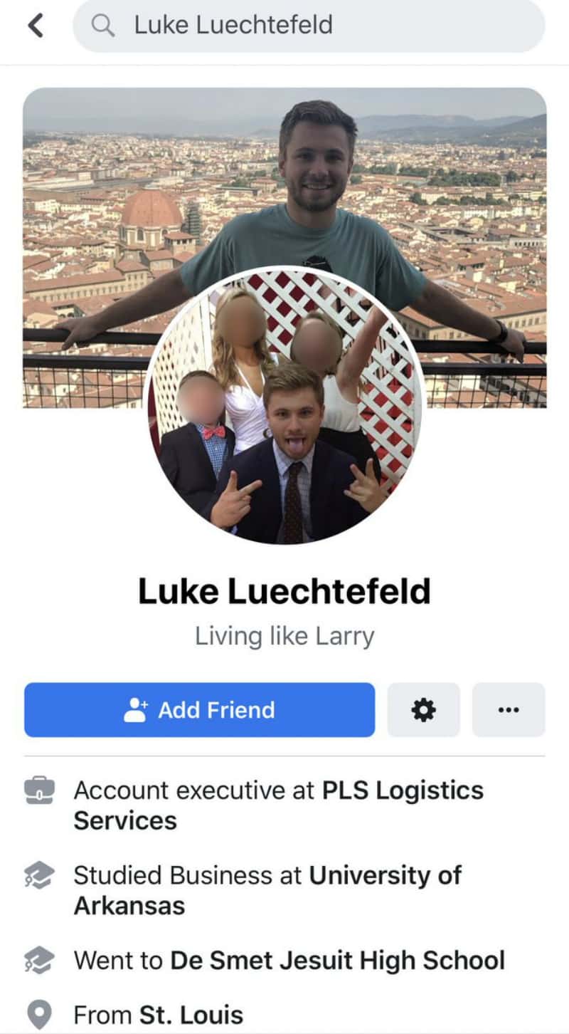 A woman in Texas has taken to Twitter to expose a man, now identified as Luke Luechtefeld, who allegedly touched her without consent in public after pulling down her outfit as she walked out of a bar with a group of friends last week.