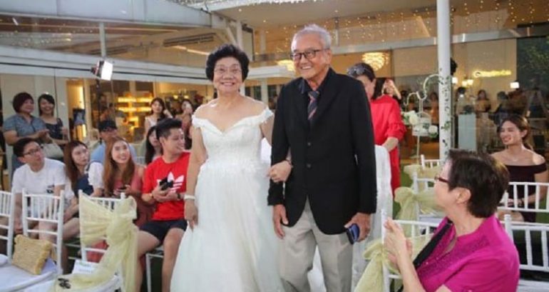 Woman Throws Grandparents a Surprise Wedding Ceremony in Singapore on Their 54th Anniversary