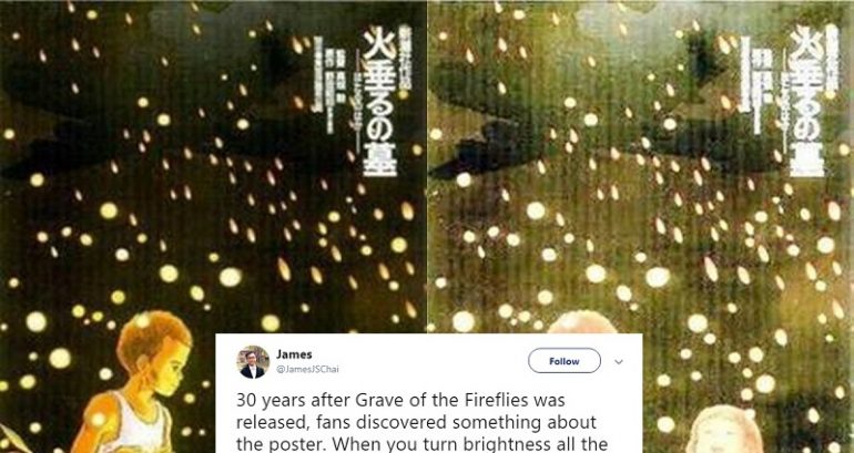 ‘Grave of the Fireflies’ Poster Has Heartbreaking Easter Egg Discovered 30 Years After Release