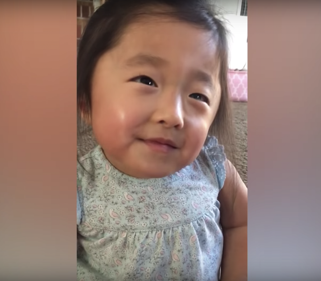 A 4-year-old girl named Gabby has captured the hearts of thousands of viewers after a video of her expressing her love for her adoptive parents went viral on social media.