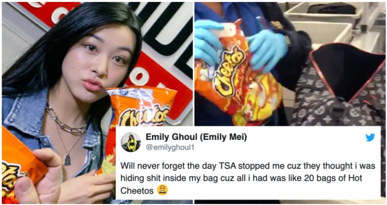 Instagrammer Stopped at LAX for Carrying ‘Like 20 bags of Hot Cheetos’
