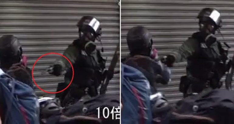 High School Student Shot By HK Police During Violent Clash in Hong Kong