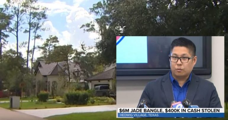 Robbers Steal $6 Million Jade Bangle, $400,000 in Cash from Home in Houston