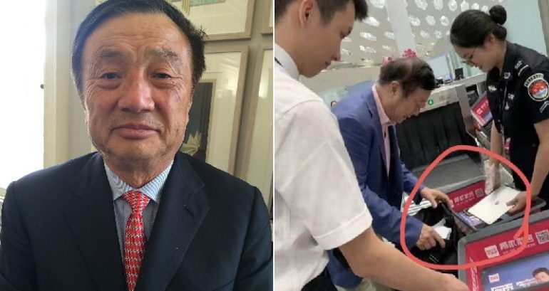 Huawei CEO Caught Carrying an Apple iPad at the Airport
