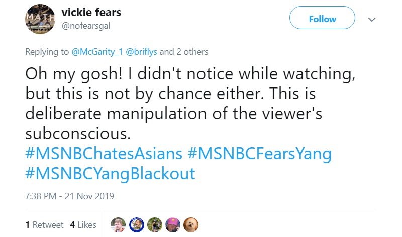 A fundraising director for Andrew Yang criticized MSNBC for “silencing” the latter in the latest Democratic presidential primary debate, describing the move as a case of “systemic racism.”