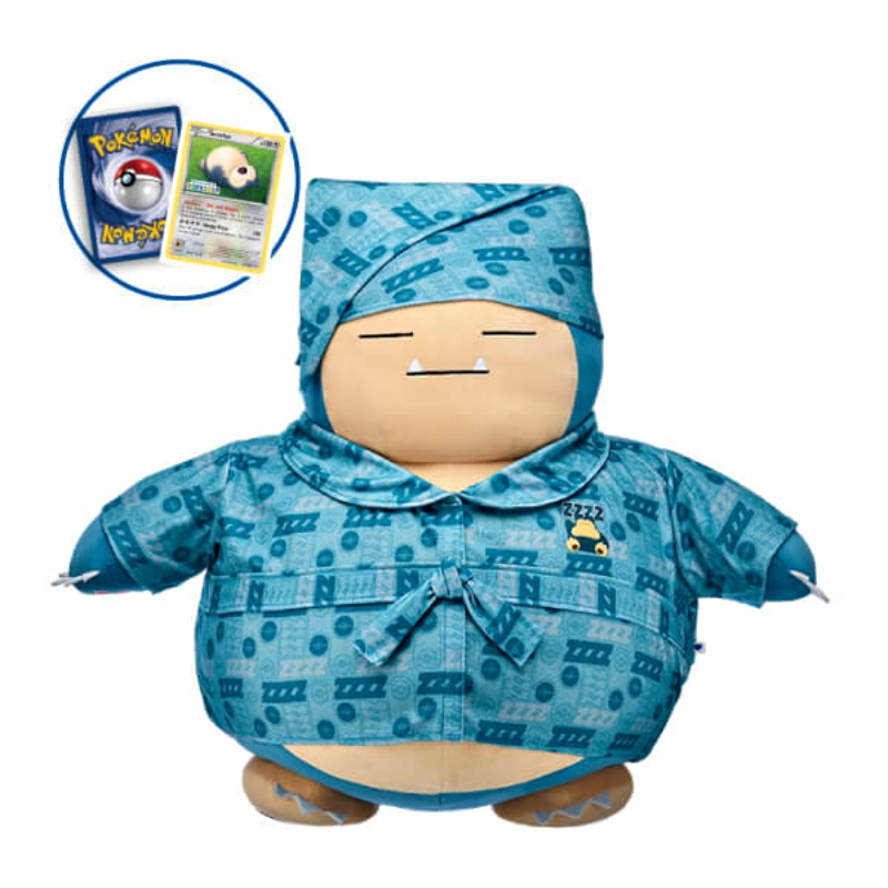 A jumbo-sized Snorlax has joined Build-A-Bear's growing range of Pokémon plushies!