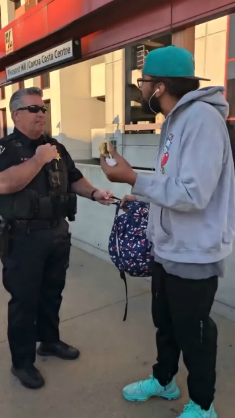 Amber Liu apologized for the remarks she made about a man confronted by a police officer for eating a sandwich on a train platform in San Francisco.