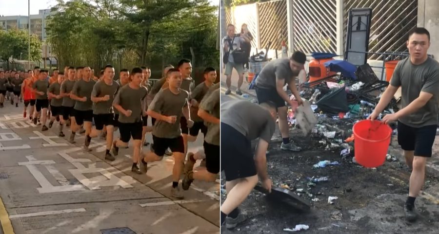 China Deploys Army in Hong Kong to Clean Up Streets