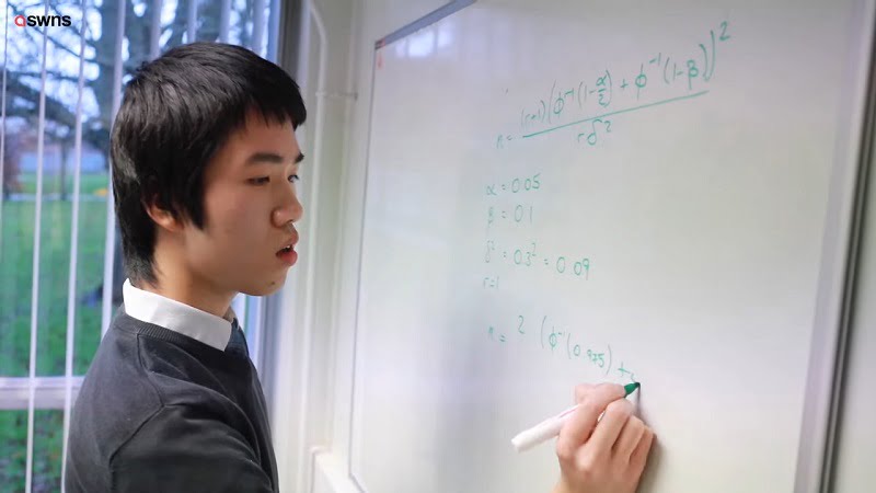 The student, who is known by his friends as Pok, received a first-class honors degree in maths from Open University at just the age of 13