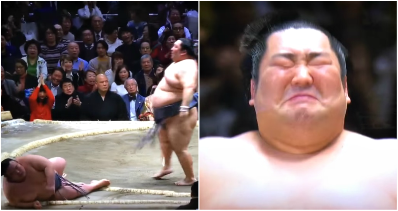 Japan's only homegrown sumo champ bows out in tears - Vanguard News