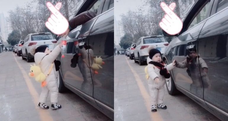 1-Year-Old Shames Driver Who Threw Garbage on the Street