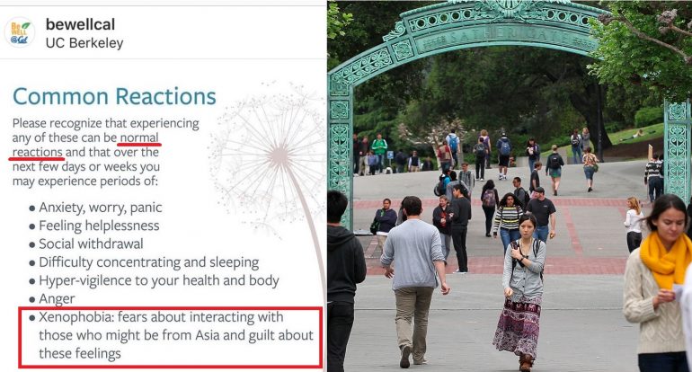 UC Berkeley IG Post Says Xenophobia Towards Asians is ‘Normal’ Over Coronavirus Fears