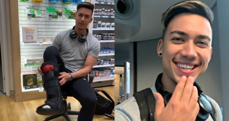 YouTuber Fakes Broken Ankle for Free Upgrade to Business Class on Flight