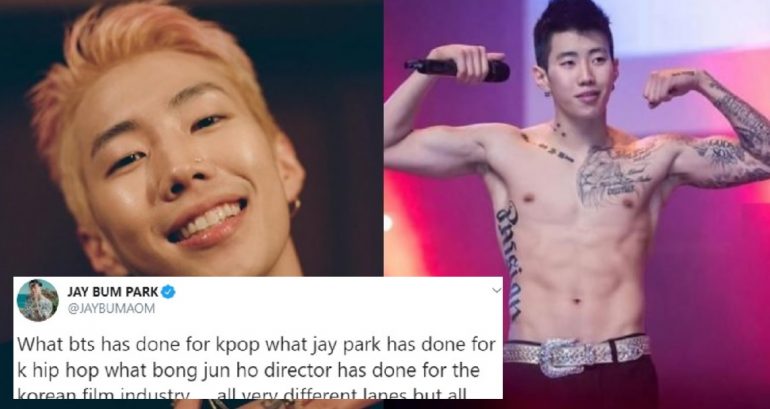 Jay Park Sparks Debate After Calling Himself ‘Historic’ Next to Bong Joon Ho and BTS