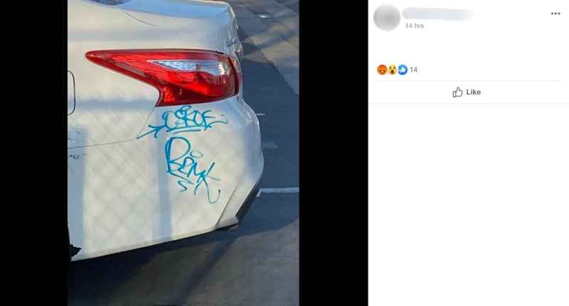 racist graffiti