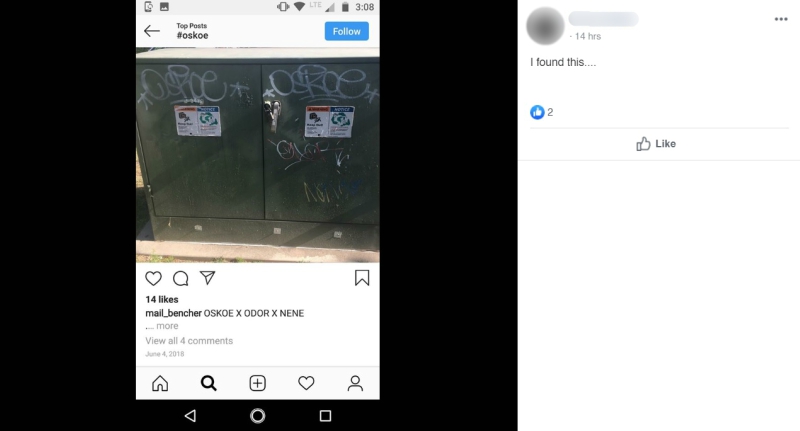 racist graffiti