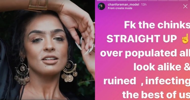 British Model Removed From Pageant Site After Posting ‘FK the Ch*nks’ on Instagram