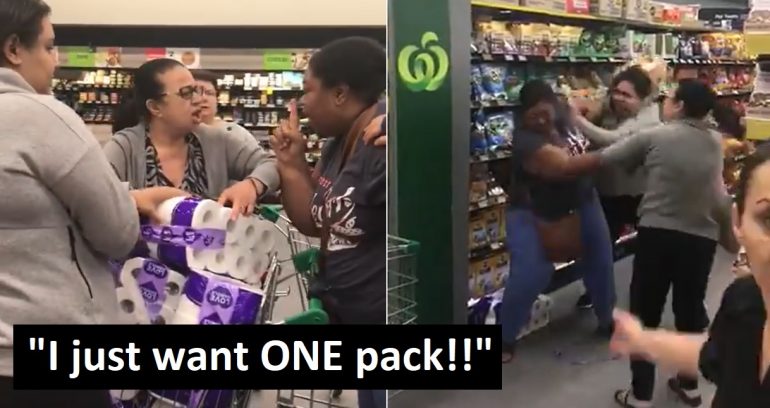 3 Women Fight Over Toilet Paper at Store in Australia During Coronavirus Panic